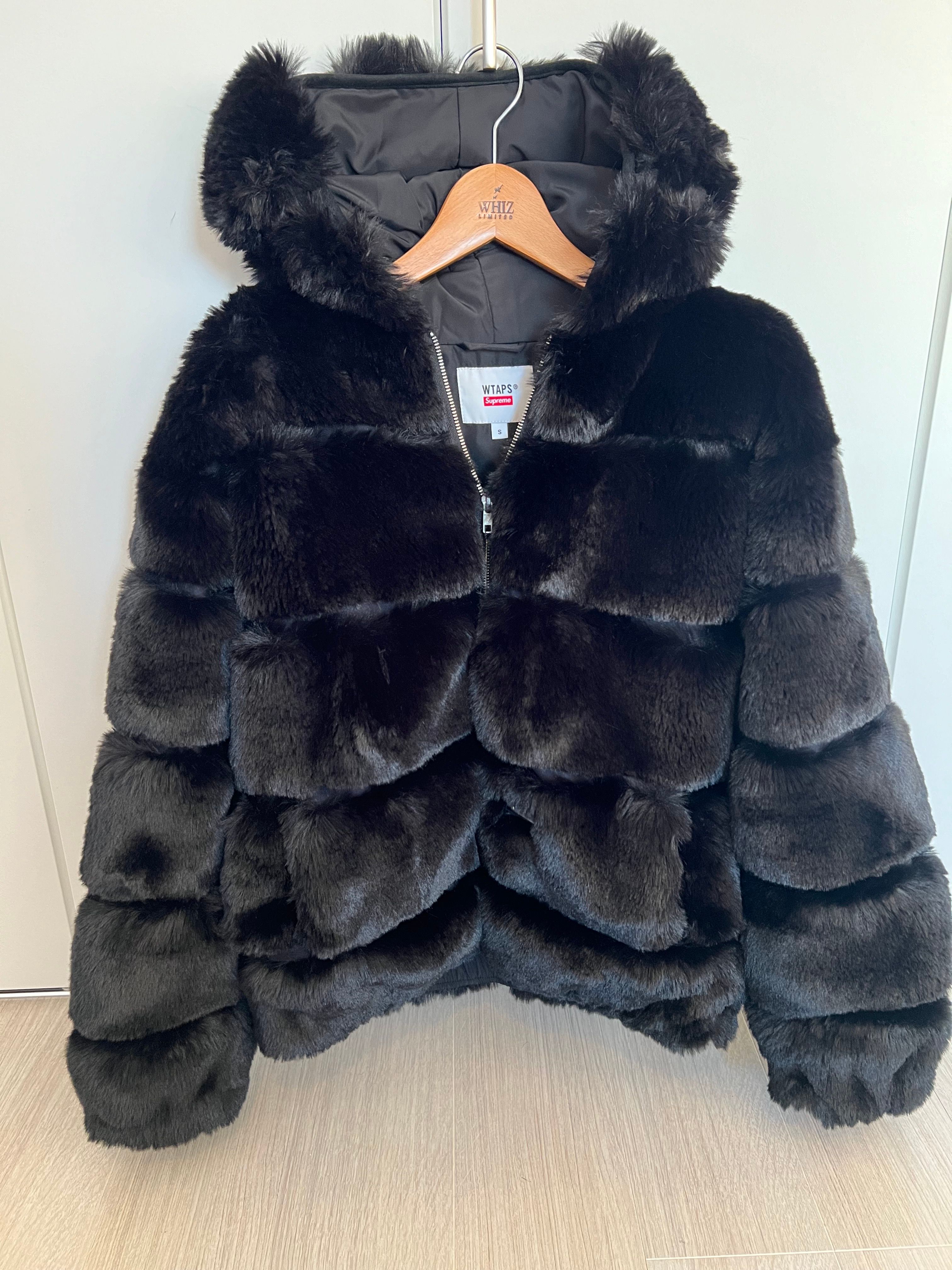 Supreme / WTAPS Faux Fur Hooded Jacket "Black"
