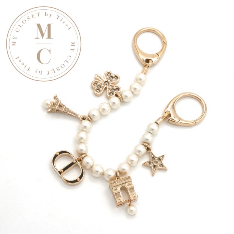 ディオール x ストーンアイランド キーホルダー 真鍮 ＆ エナメル