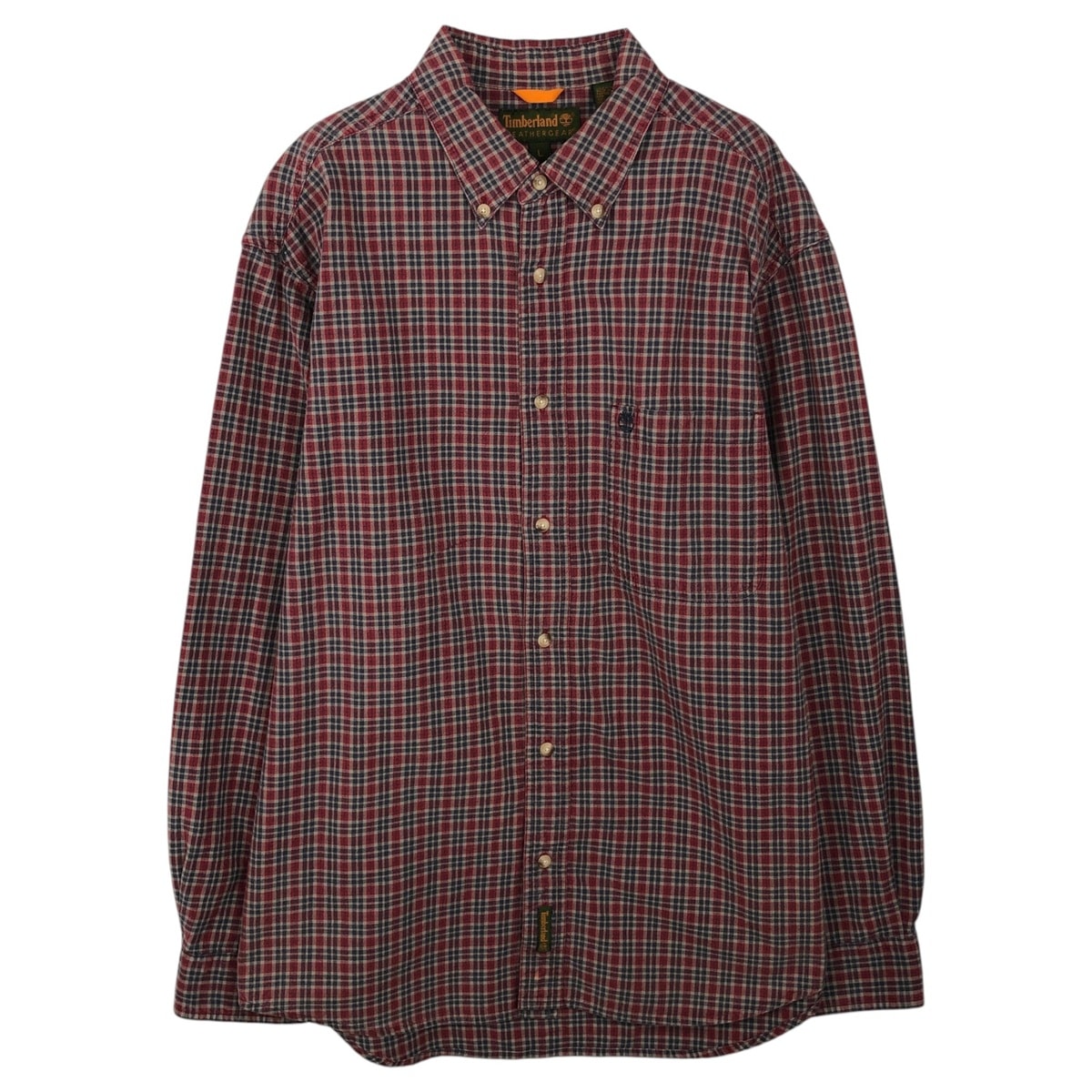 古着 90~00年代 ティンバーランド Timberland チェック柄 長袖 ボタンダウンチェックシャツ メンズL相当/eaa643894