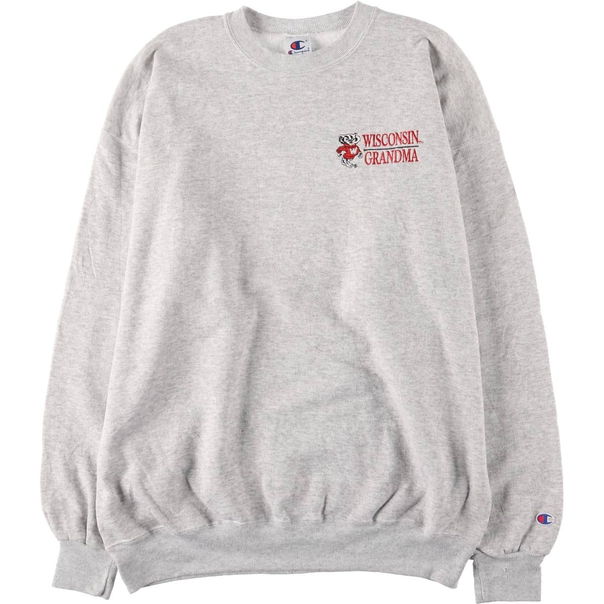 古着 90年代 チャンピオン Champion WISCONSIN ウィスコンシン大学 カレッジスウェットシャツ トレーナー メンズXL相当 ヴィンテージ/eaa418636