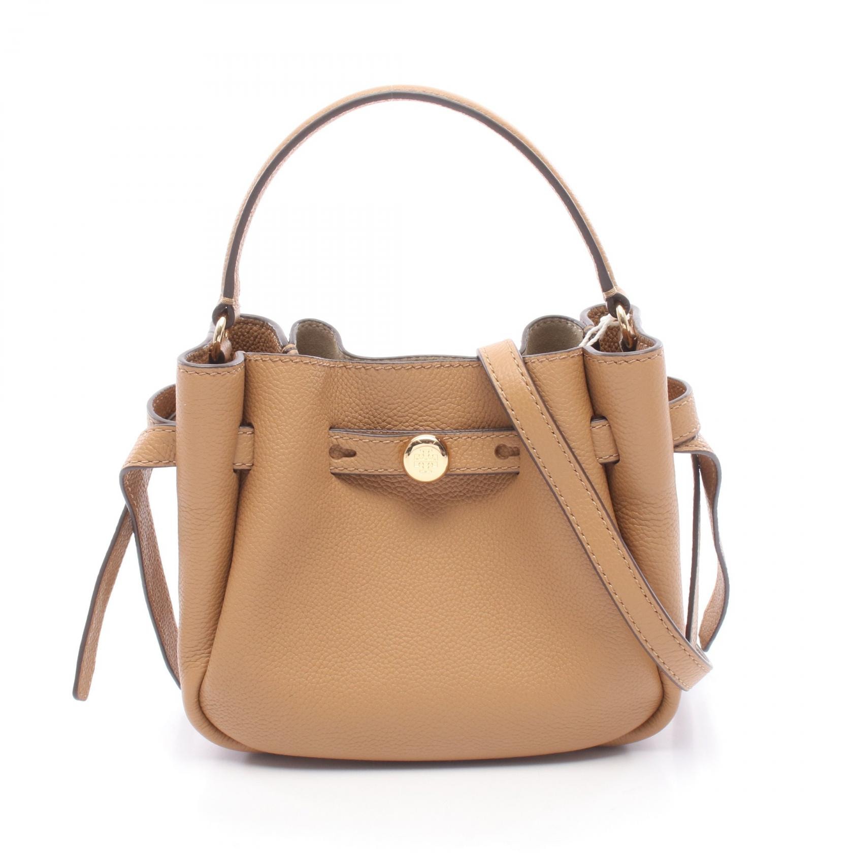 トリーバーチ Tory Burch Romy mini バケット 2WAY ハンドバッグ バッグ レザー レディース ブラウン系 179988227 【新品】