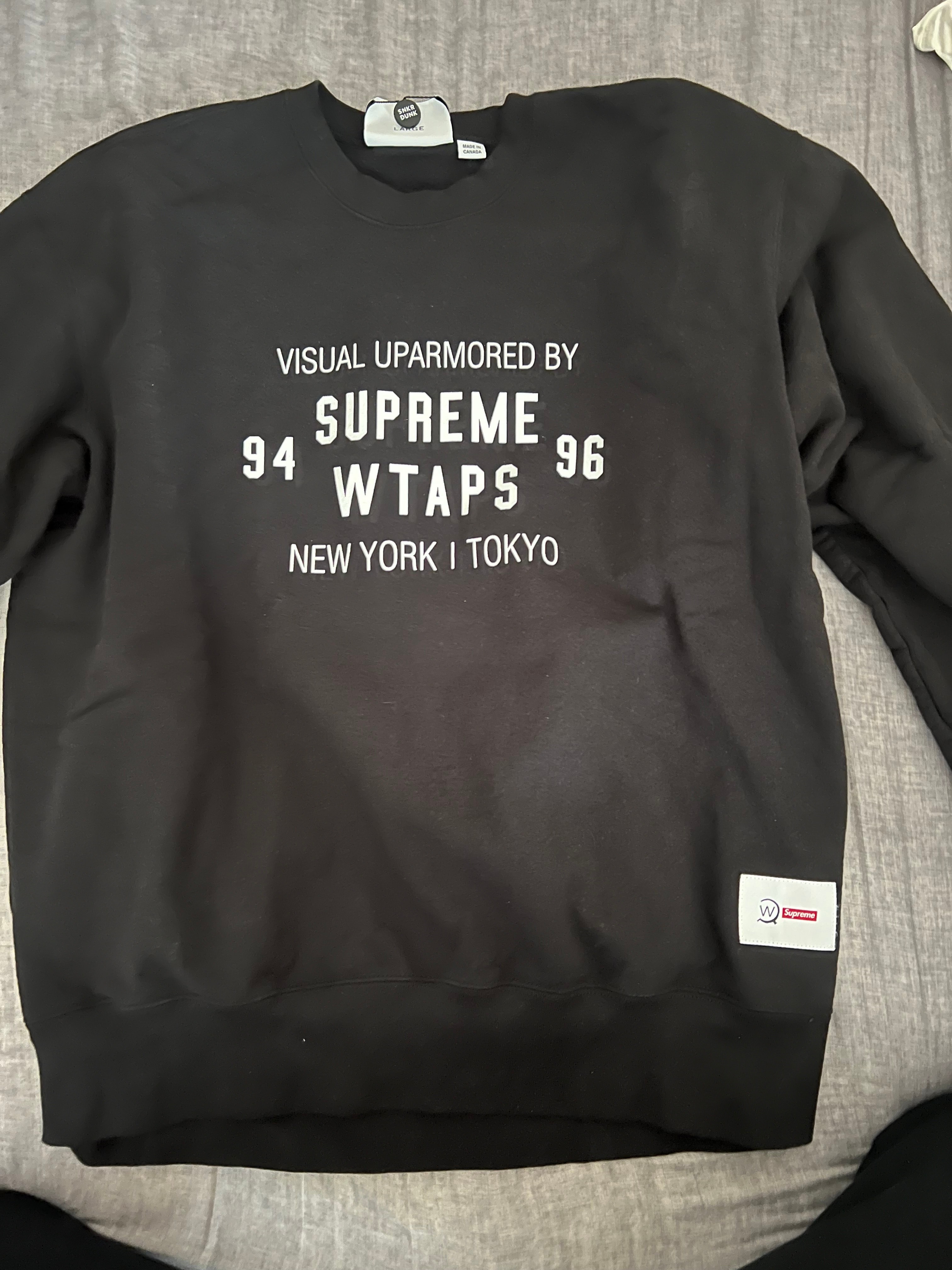 Supreme / WTAPS Crewneck "Black" 21274SPD-CSM03S