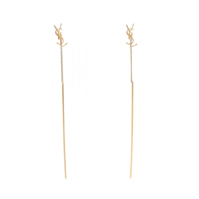 サンローランパリ SAINT LAURENT PARIS OPYUM オピウム カサンドラ スレッダー ピアス ジュエリー GP(ゴールドメッキ) レディース ゴールド系 【中古】