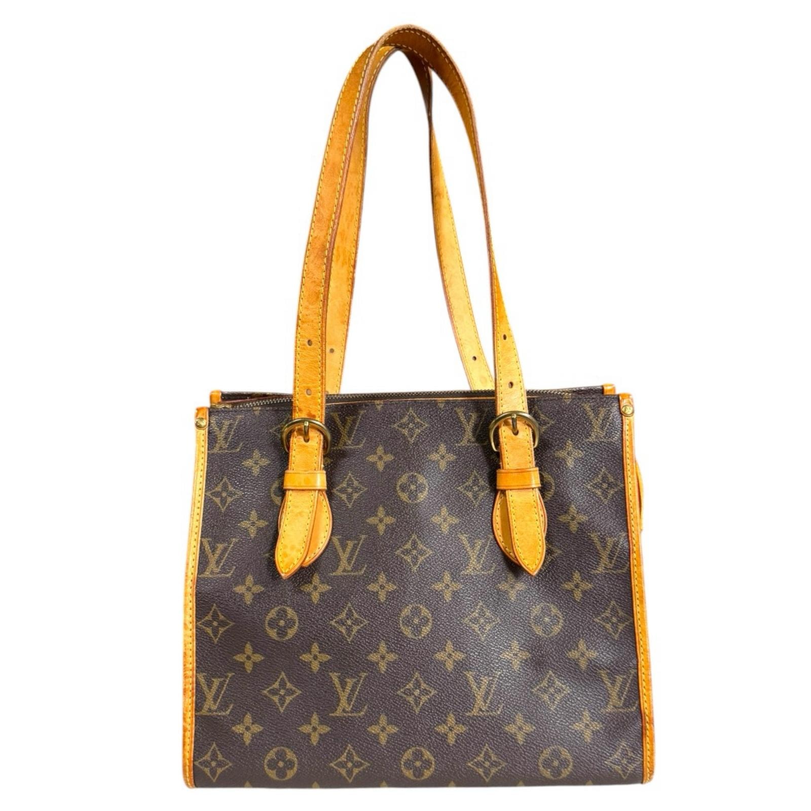 ルイヴィトン ポパンクール オ モノグラム ショルダーバッグ モノグラムキャンバス M40007 ブラウン レディース LOUIS VUITTON  中古