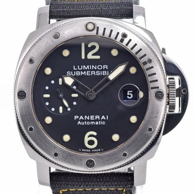 パネライ PANERAI PAM00024 ルミノール サブマーシブル スモールセコンド ブラック 自動巻き メンズ 箱付き 腕時計 J#149988