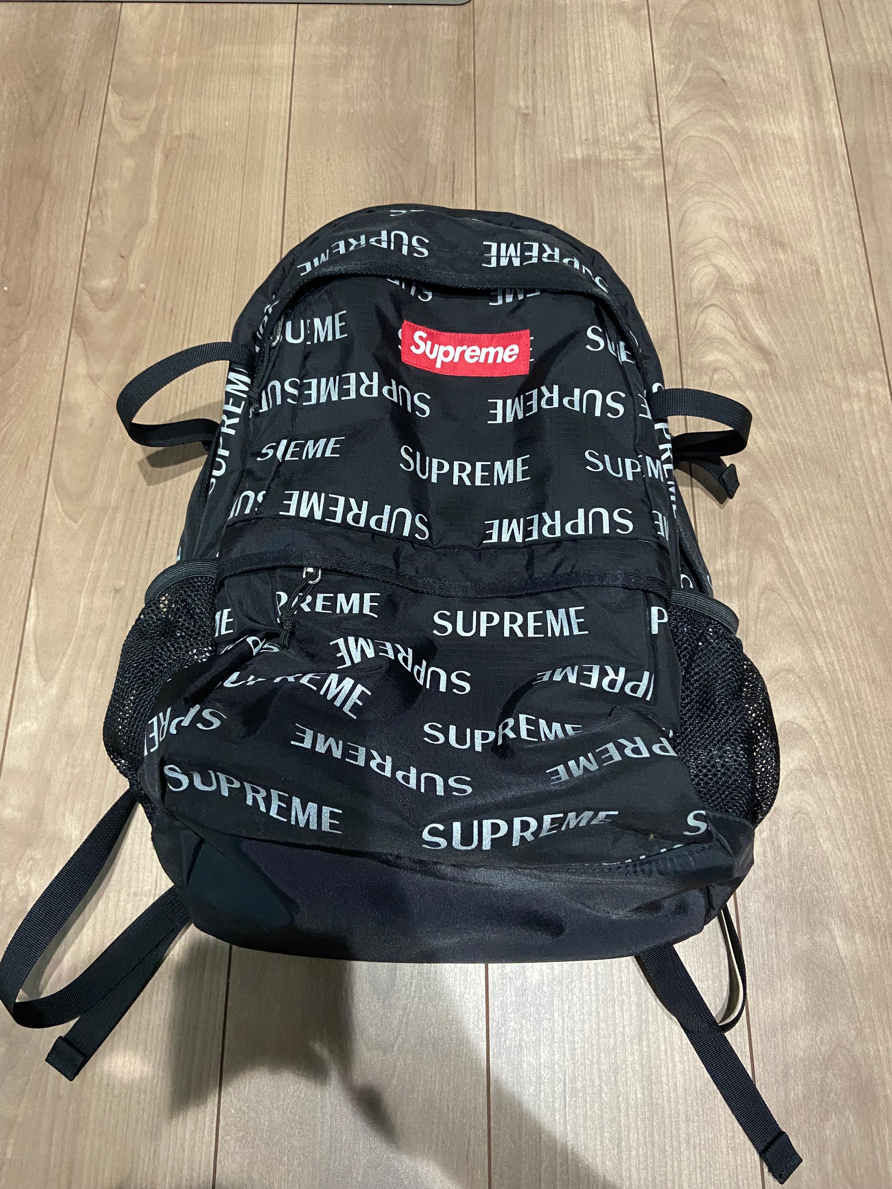 Supreme 3M Reflective Repeat Backpack "Black"