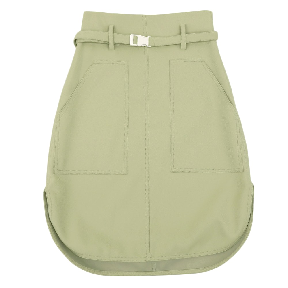 ステラマッカートニー 美品 ベルト付き スカート レディース ライトグリーン 34 603150 34