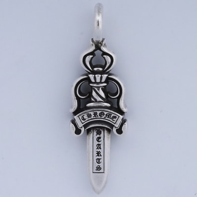 Chrome Hearts Double Dagger Pendant "Silver"