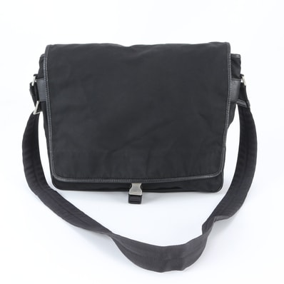 ■美品 プラダ テスート ナイロントライアングルロゴショルダーバッグ