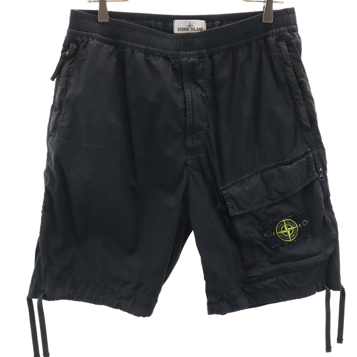 STONE  ブラックショートパンツ　W31 C (やや傷や汚れあり)】STONE ISLAND ストーンアイランド ショート