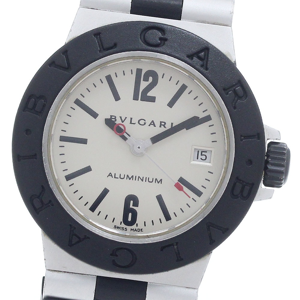 ☆良品  ブルガリ アルミニウム デイト AL29A レディース 【中古】