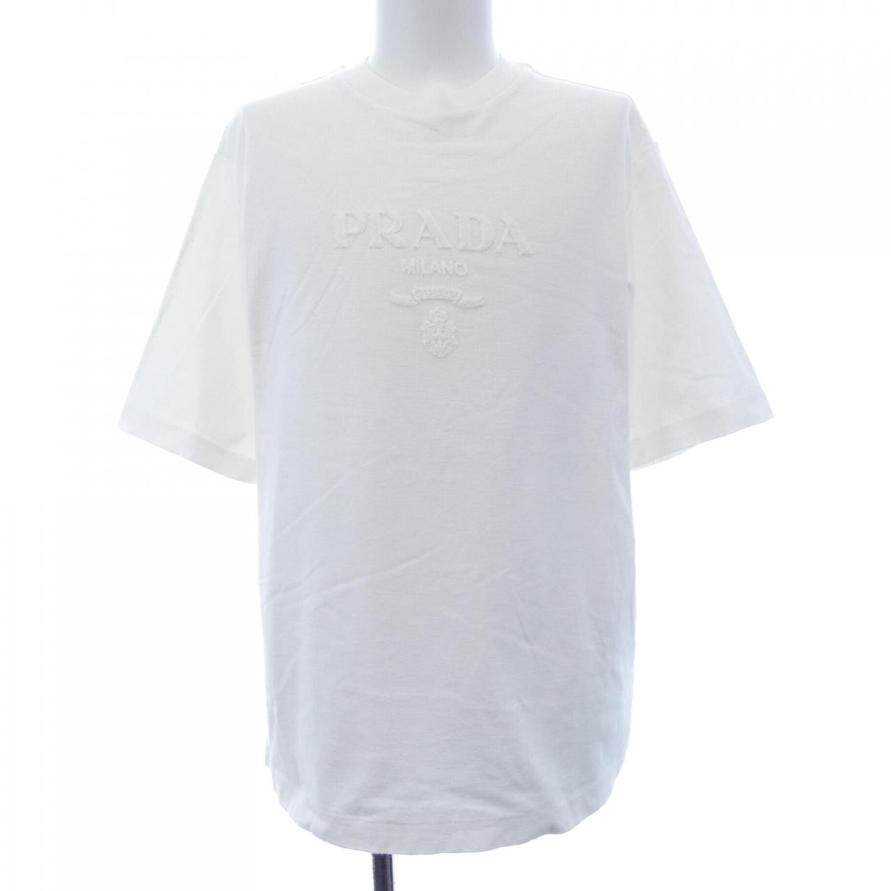 プラダ PRADA テクニカルコットンTシャツ UJN897 SOOO 14LB Tシャツ