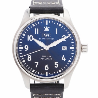 ★SALE【6wdc0250】IWC アイダブリューシー シャフハウゼン パイロット マーク20 IW328203 ネイビー文字盤【中古】腕時計 メンズ