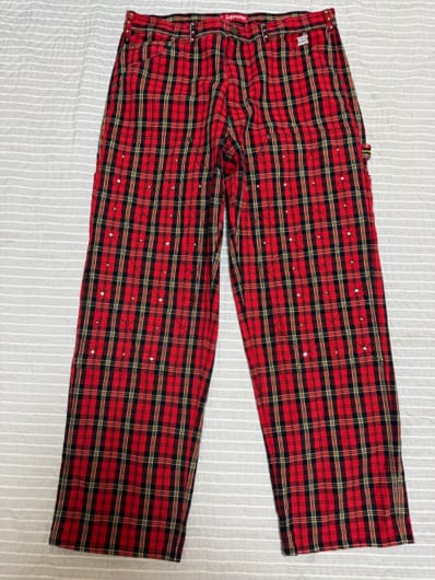 Supreme x b.b. Simon Quilted Double Knee Painter Pant "Plaid"