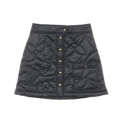 ルイ・ヴィトン LOUIS VUITTON モノグラム キルティング スカート 衣料品 ボトムス ナイロン レディース ネイビー系 RW 241WW Y27 FQSK07 【中古】