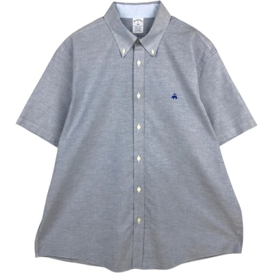 古着 ブルックスブラザーズ Brooks Brothers 1818 REGULAR 半袖 ボタンダウンシャツ メンズXL相当/eaa623236