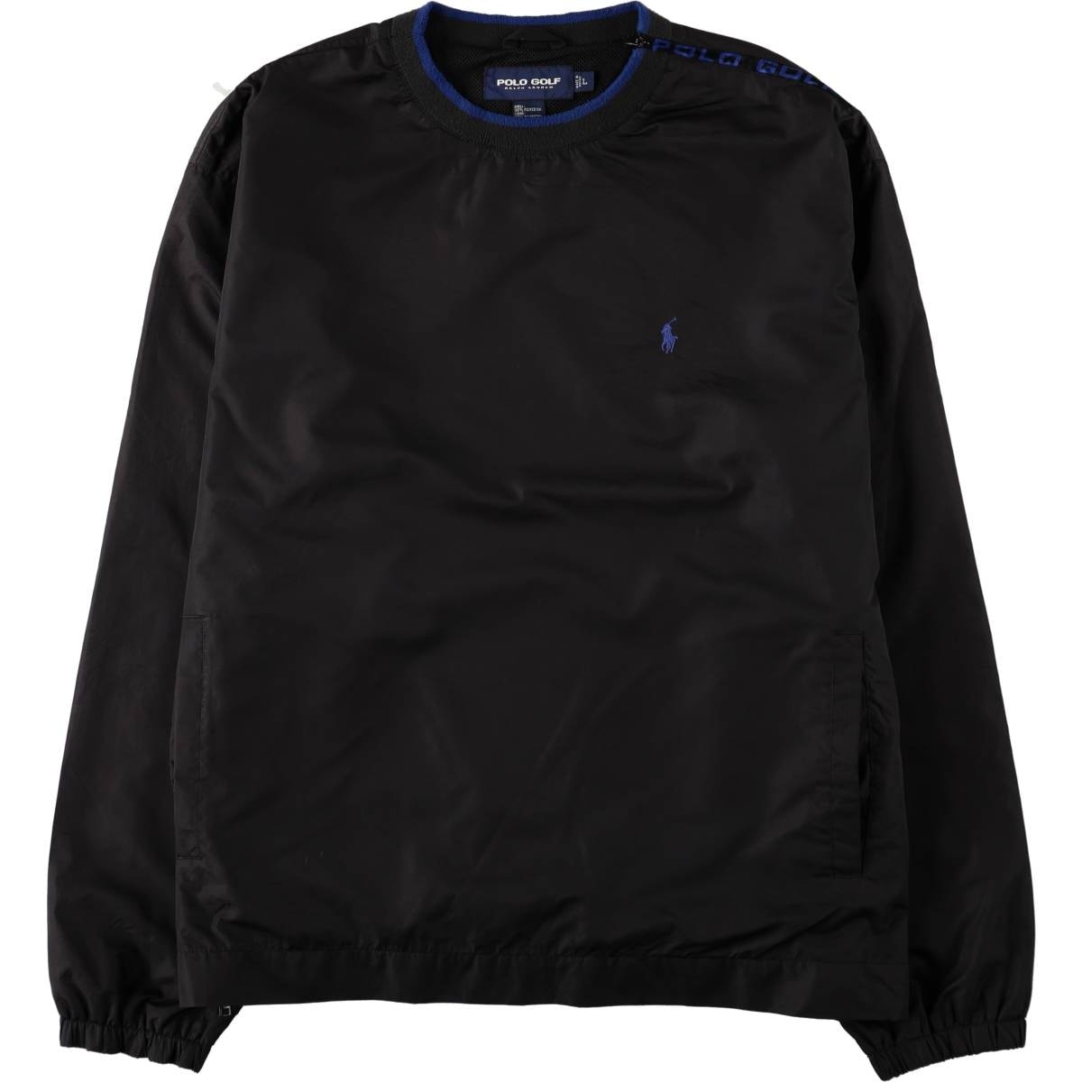 古着 ラルフローレン Ralph Lauren POLO GOLF ポロゴルフ ショルダージップ ウォームアッププルオーバー メンズL相当/eaa671820