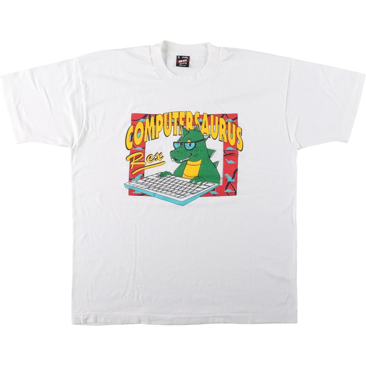 古着 90年代 フルーツオブザルーム FRUIT OF THE LOOM BEST プリントTシャツ USA製 メンズXL相当 ヴィンテージ/eaa667848