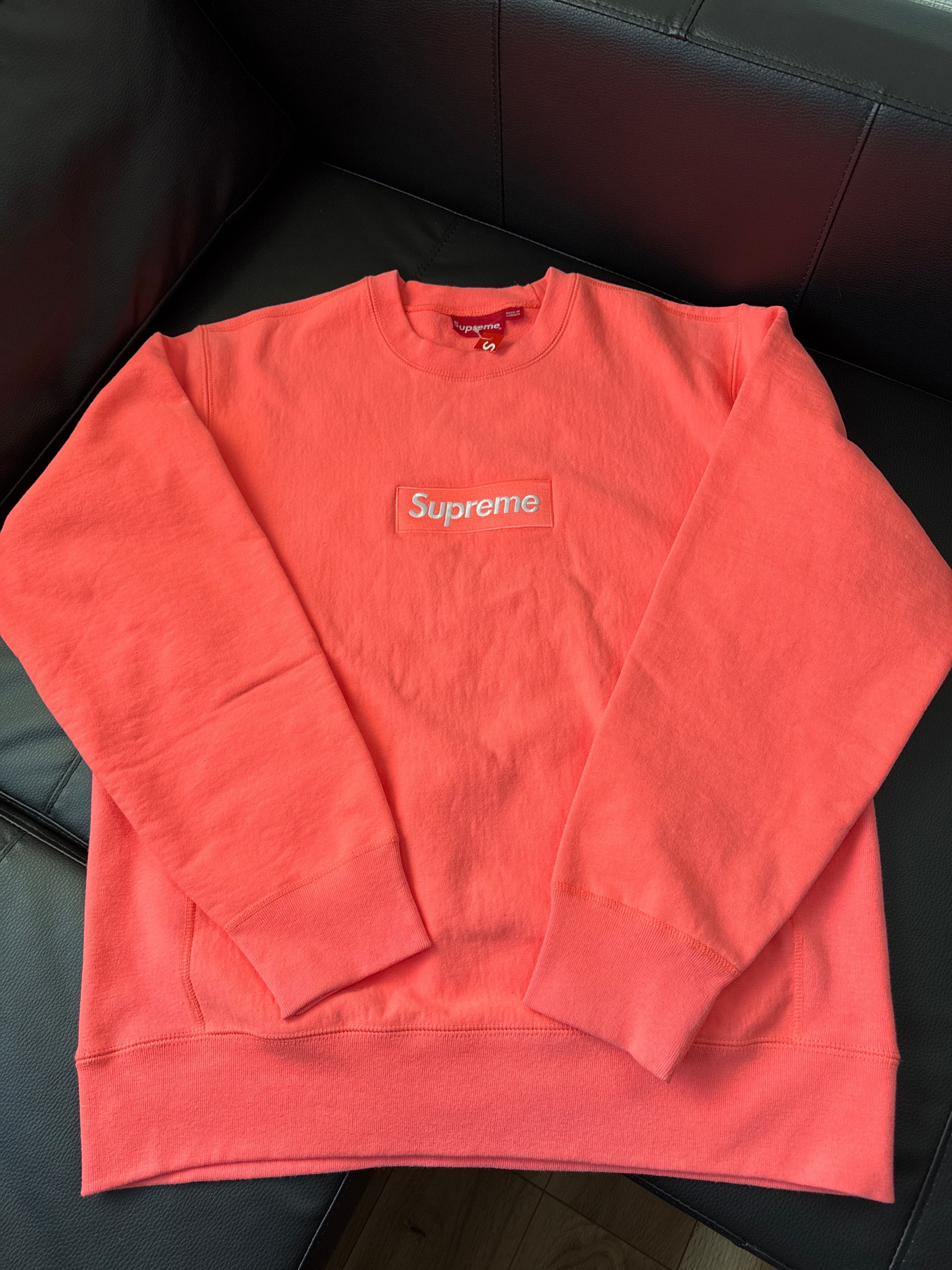 Supreme Box Logo Crewneck Sweatshirt "Orange" (18FW)