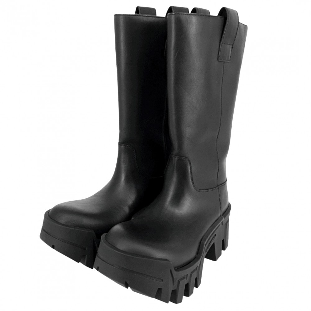 BALENCIAGA バレンシアガ ブーツ ブルドーザー ロングブーツ シューズ BULLDOZER 36サイズ 約24cm ファッションアイテム 厚底 671555 ラバー  ラバー   ブラック 黒 レディース【中古品】