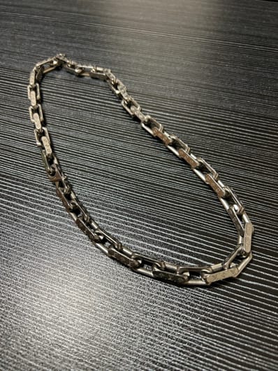 Louis Vuitton Monogram Chain Necklace "Silver"