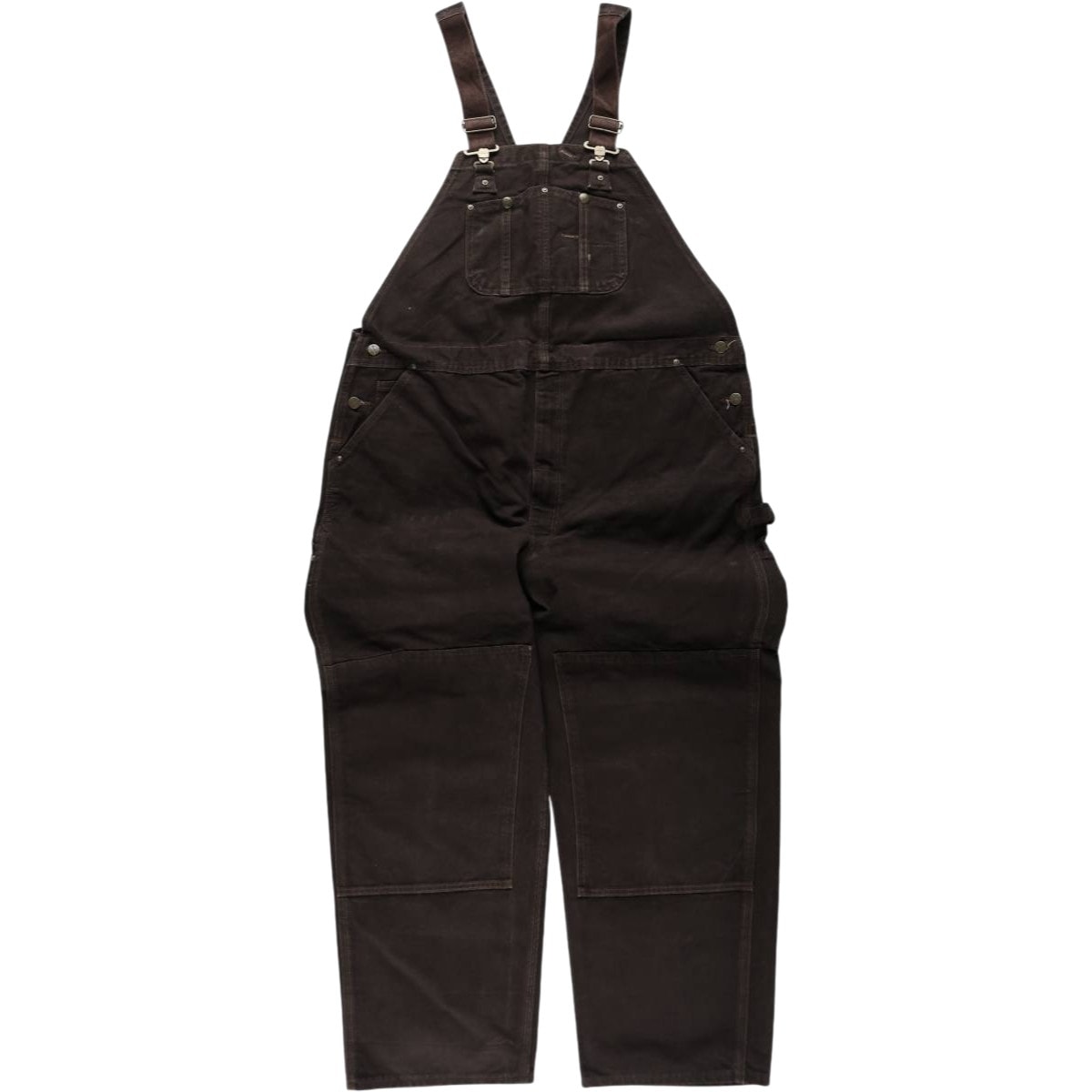 古着 ビックサイズ カーハート Carhartt ダブルニー ダック オーバーオール メンズw45相当/eaa633591