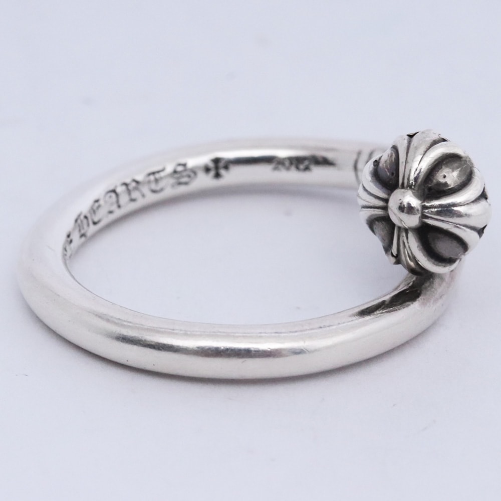Chrome Hearts Nail Ring with Cross Ball "Silver"