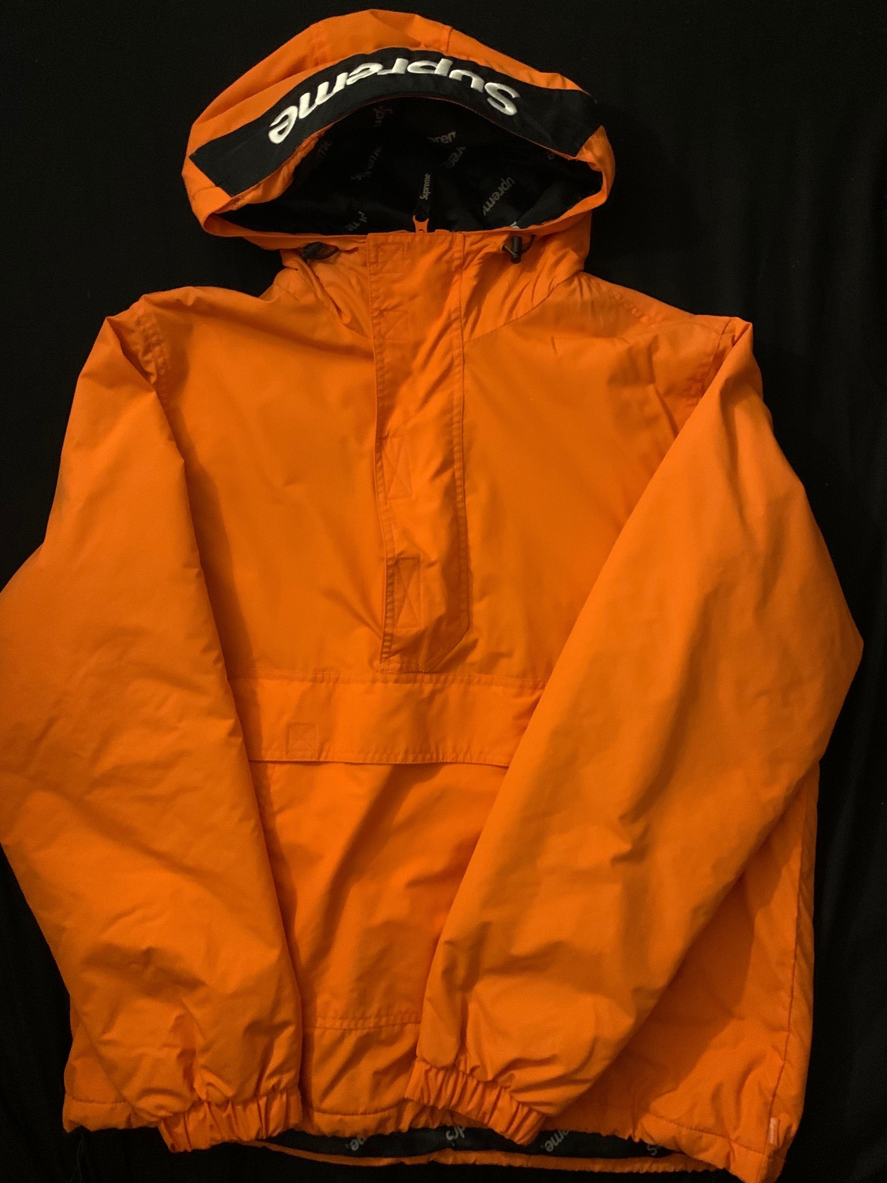 Supreme Hooded Logo Half Zip Pullover 