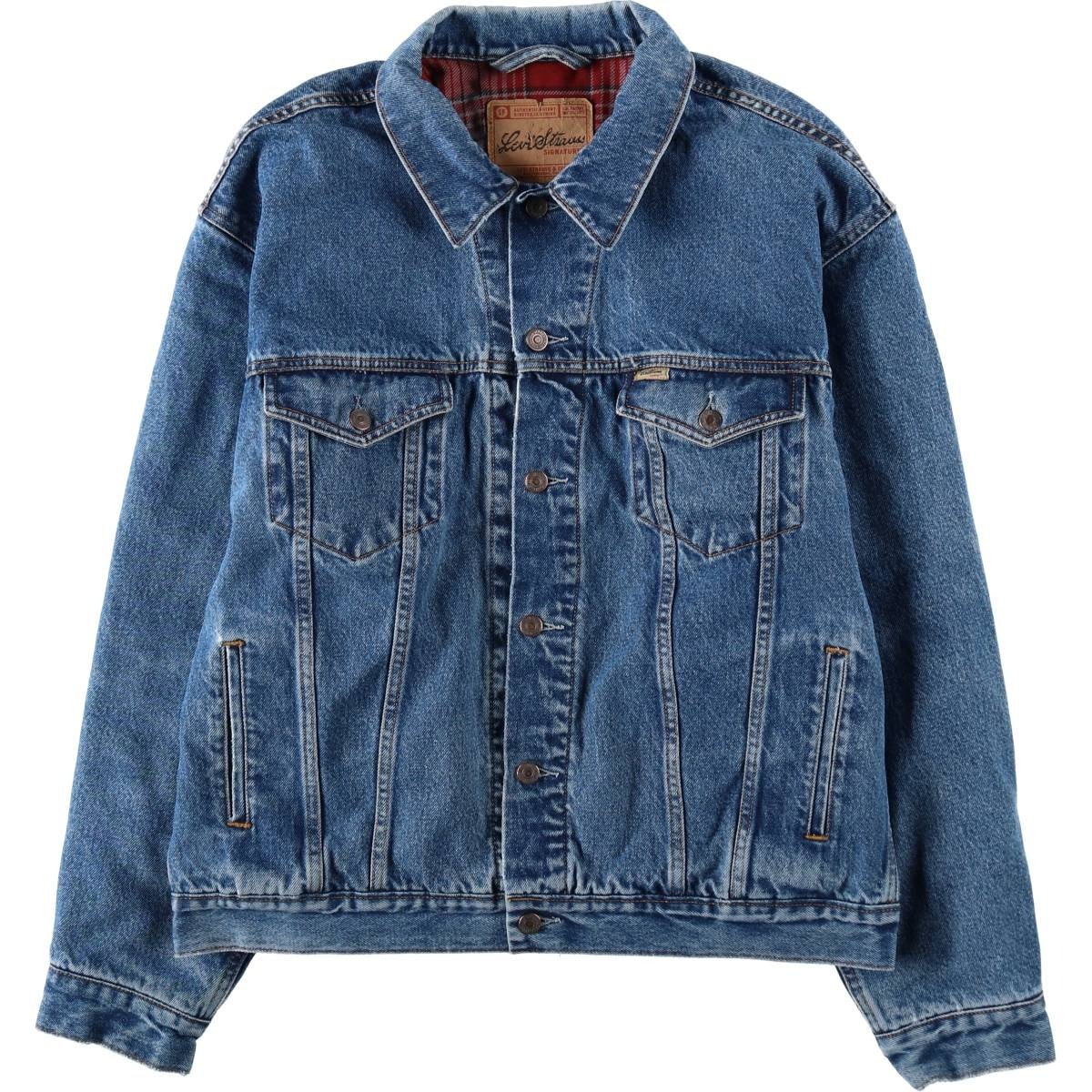 古着 リーバイス Levi's SIGNATURE 中綿入り デニムジャケット Gジャン メンズXL相当/eaa632474