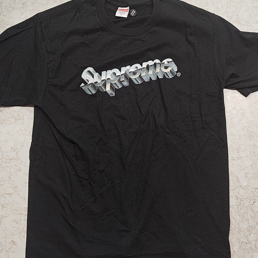 Supreme Chrome Logo Tee "Black"