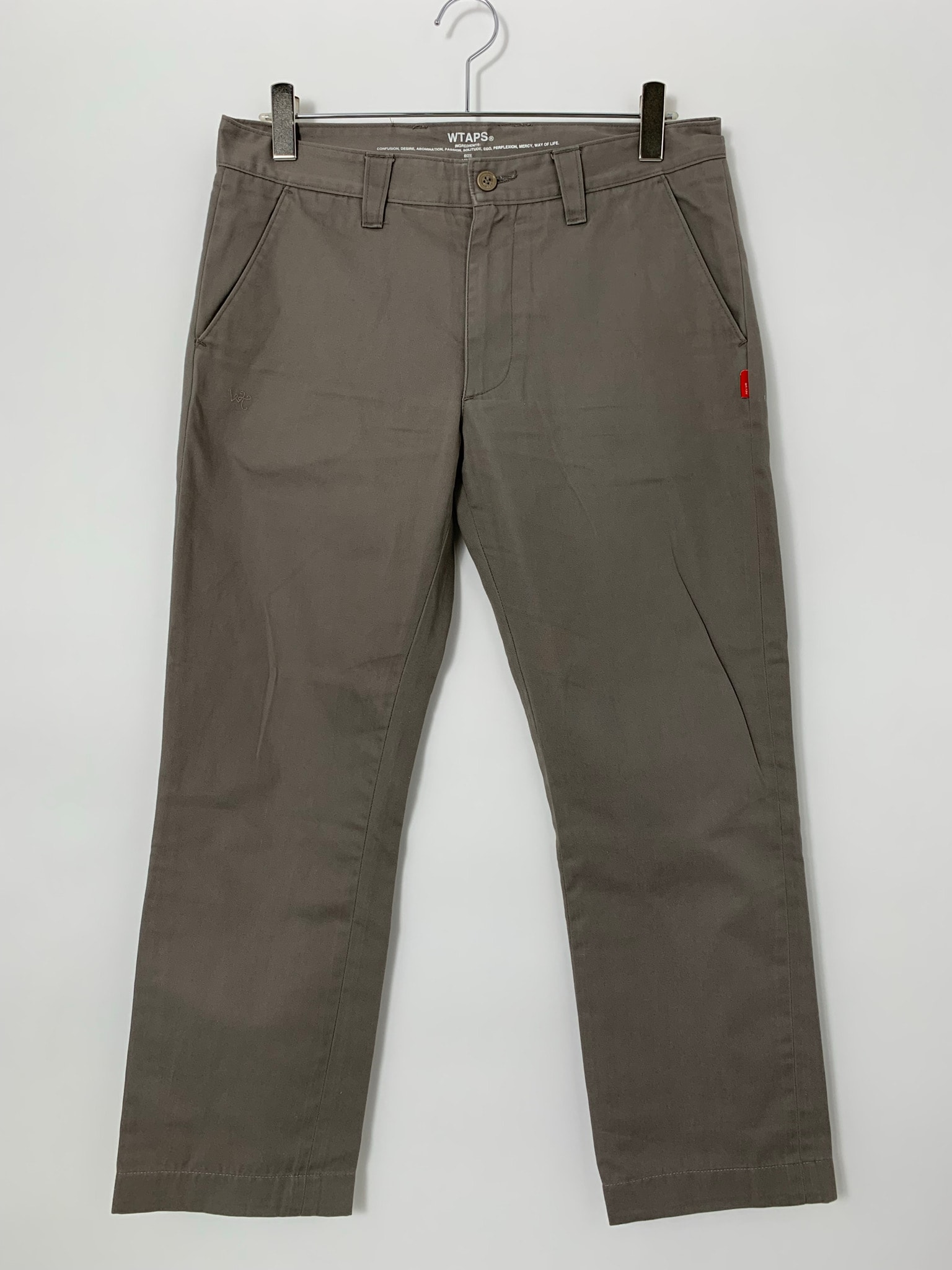 WTAPS KHAKI. TIGHT / TROUSERS. COPO. TWILL Charcoal