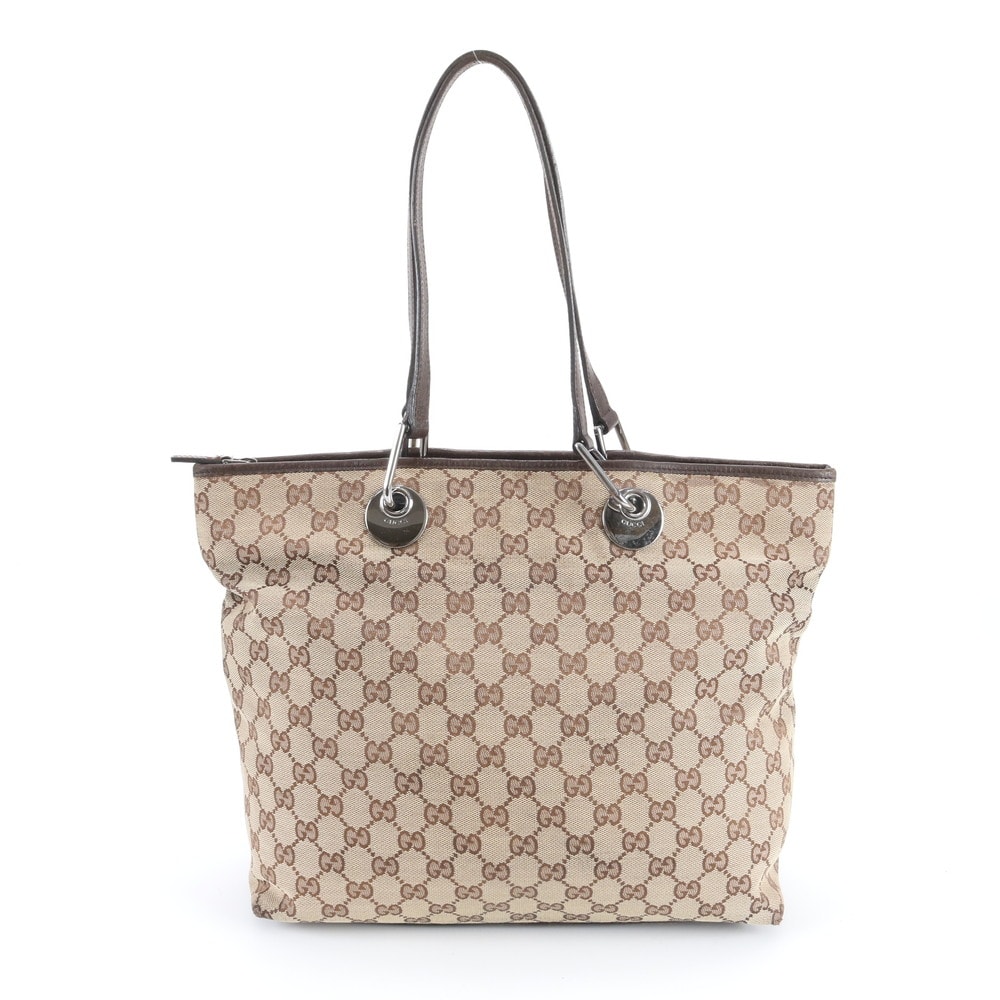 ■美品 グッチ GGキャンバス 140274 トート バッグ
