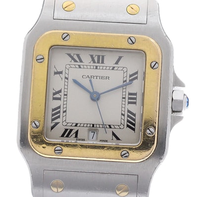 カルティエ サントスガルベLM W20011C4 メンズ 【中古】