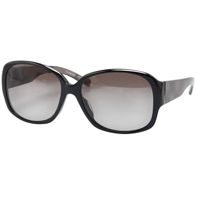 バーバリー ロゴ サングラス B4128 ブラック プラスチック レディース BURBERRY 【中古】