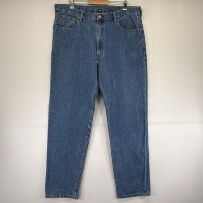 古着 リーバイス Levi's デニムパンツ 550 テーパード ジーンズ ジーパン 5ポケット 長ズボン 大きいサイズ w42 L36 ブルー メンズ