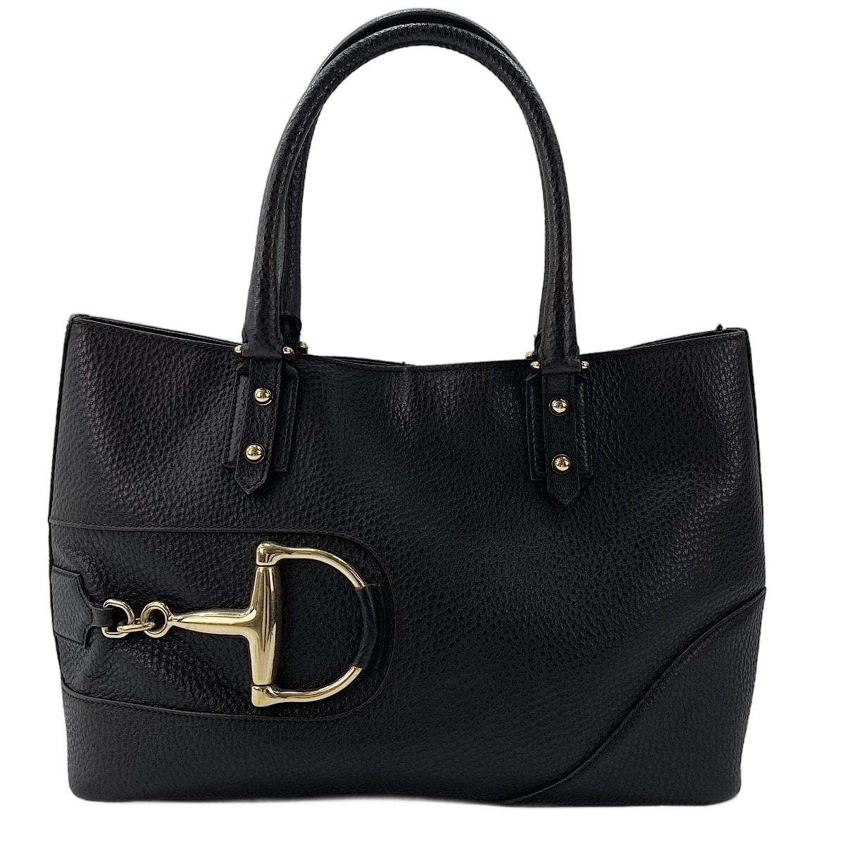 グッチ GUCCI レザー ホースビット トートバッグ【中古】