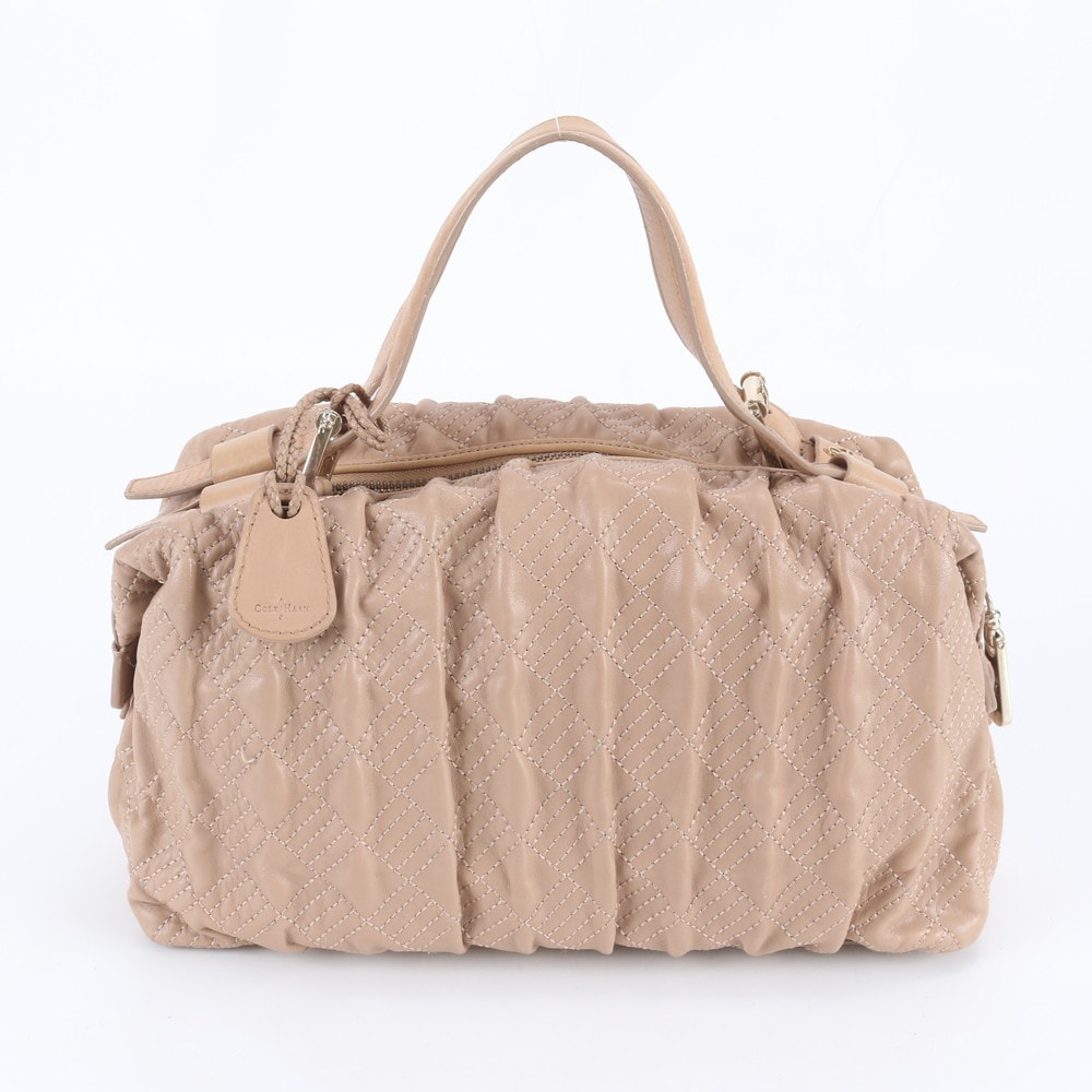 ■美品 コールハーン キルティングトート バッグ レザー