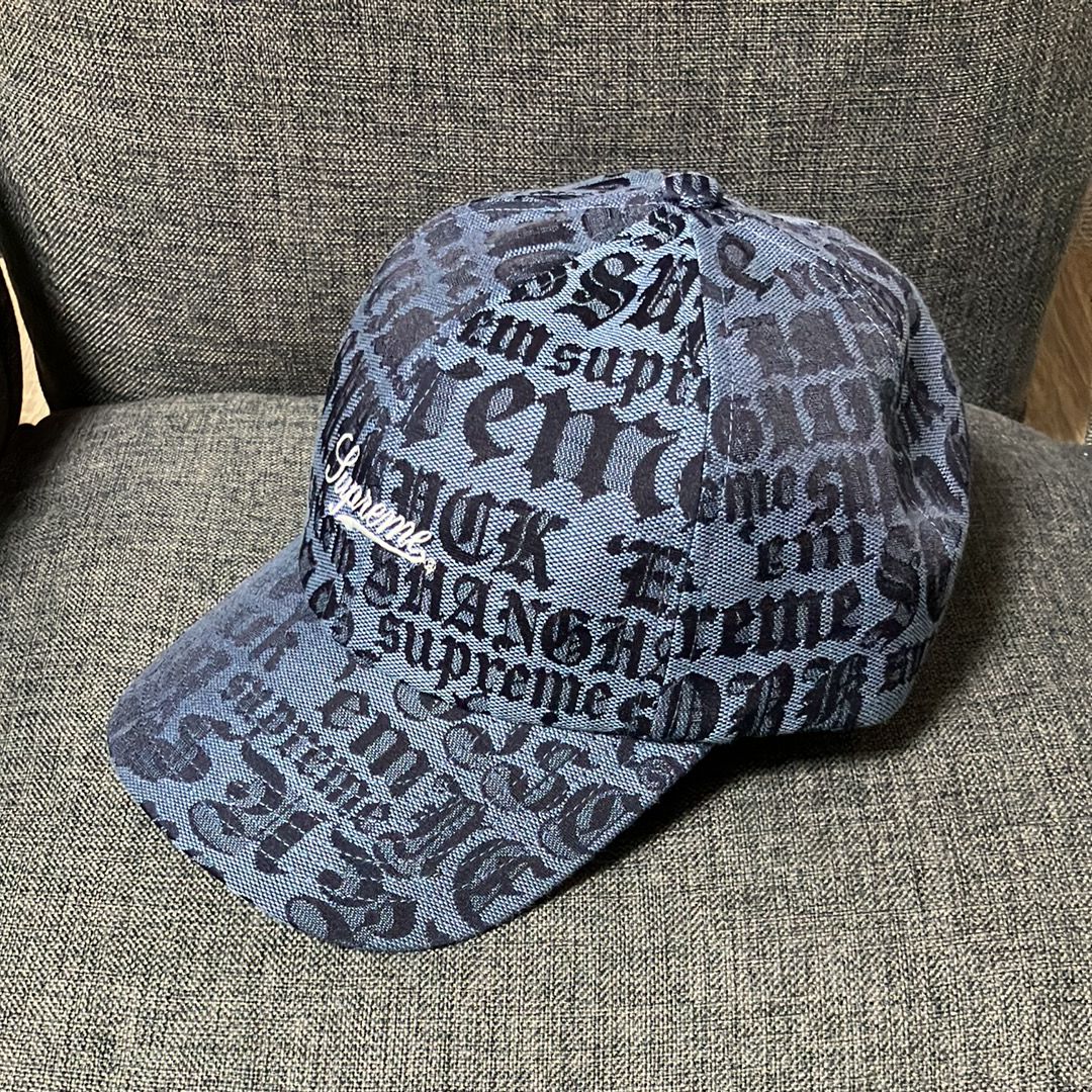 Supreme Cities Jacquard 6-Panel "Navy"