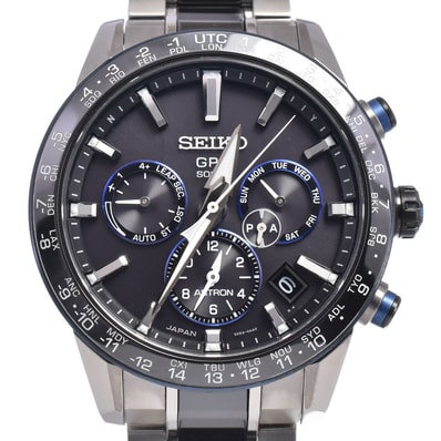 セイコー SEIKO 5X53-0AN0/SBXC027 アストロン 限定品 ブラック ソーラー GPS衛星電波 メンズ 良品 腕時計 P#149023