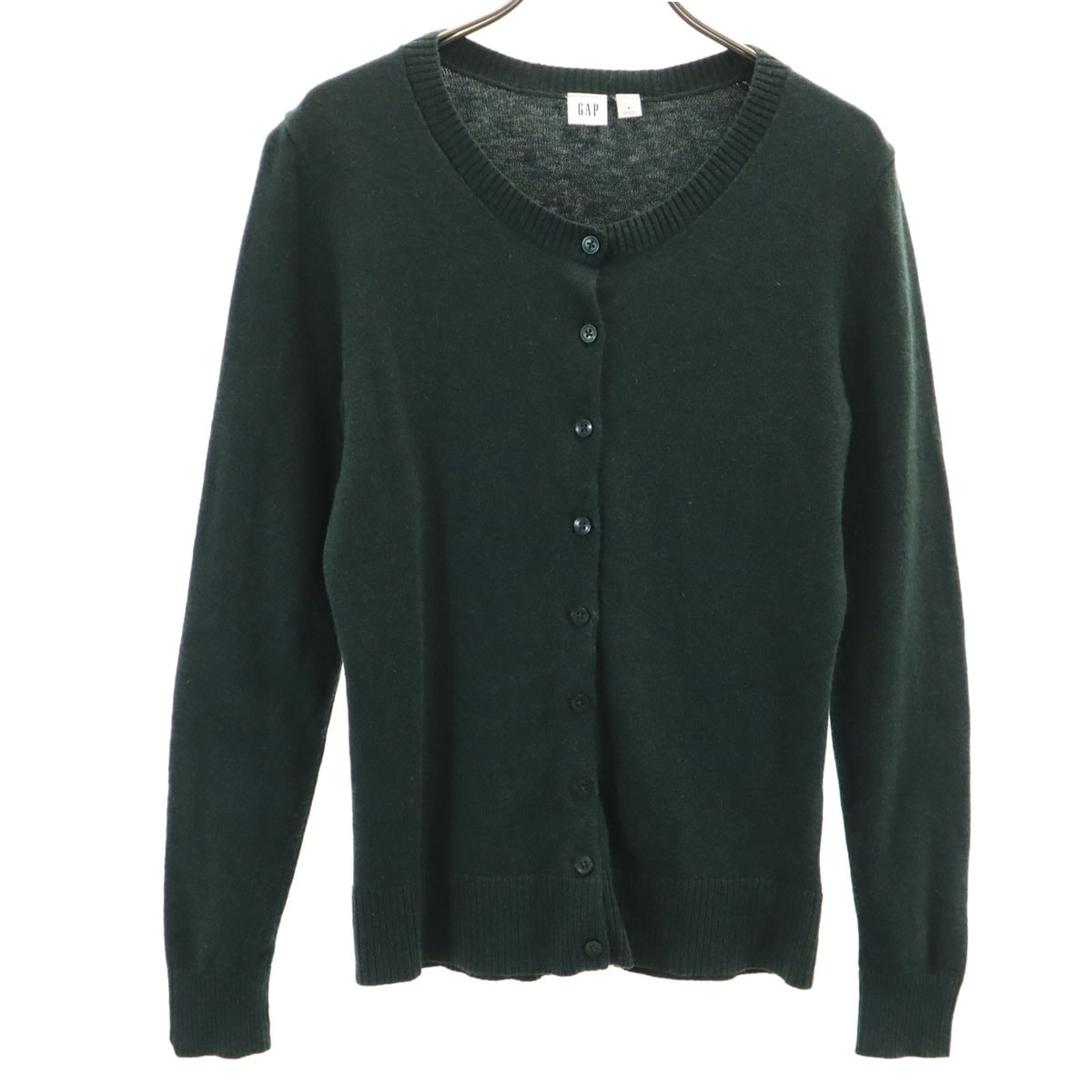 GAP ギャップ 長袖 ニットカーディガン S 深緑