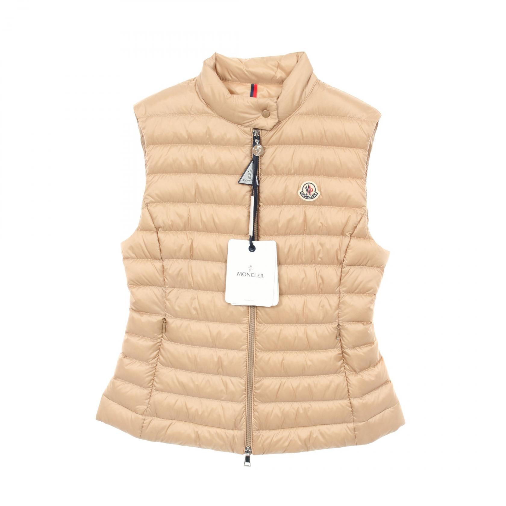 モンクレール MONCLER IGENS ダウンベスト 衣料品 アウター ナイロン レディース ベージュ系 1A00087597YF2223 【新品】