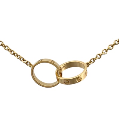 カルティエ ベビーラブ ネックレス 18金 K18イエローゴールド レディース CARTIER 中古