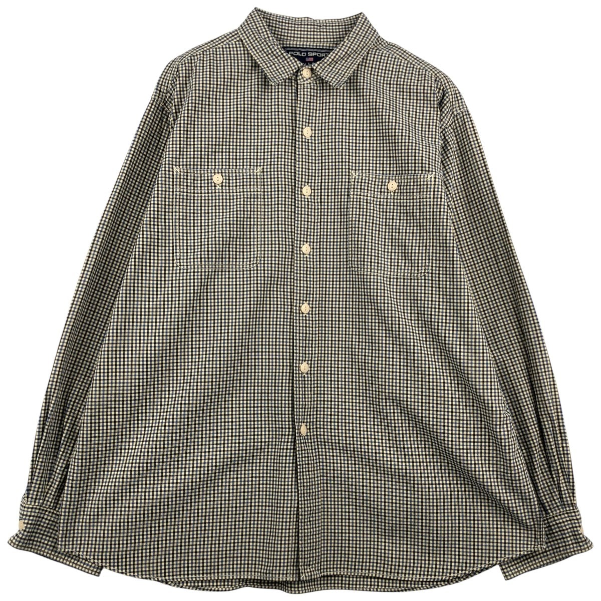 古着 90年代 ラルフローレン Ralph Lauren POLO SPORT ポロスポーツ 長袖 コットンチェックシャツ メンズXL相当 ヴィンテージ/eaa458783