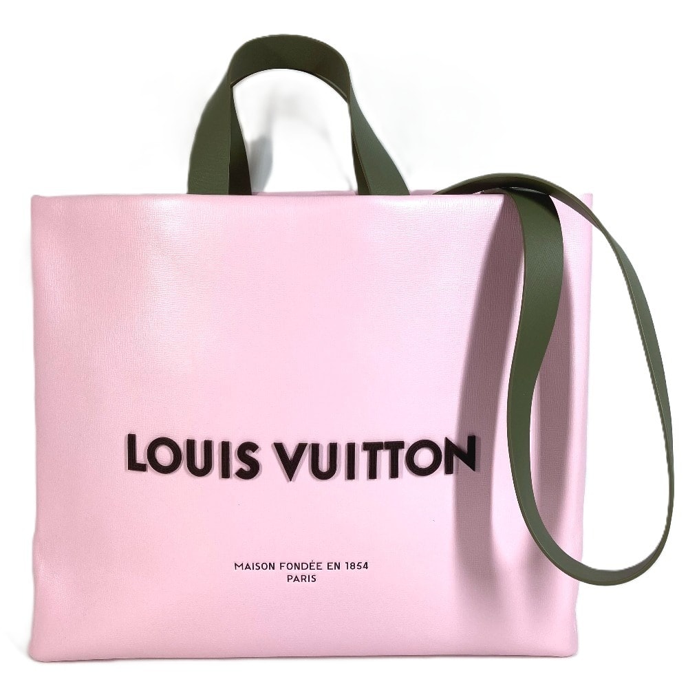 ルイヴィトン LOUIS VUITTON ショッパー・トート MM M15273 カバン 肩掛け ショルダーバッグ 2WAYバッグ トートバッグ キャンディ ピンク 美品