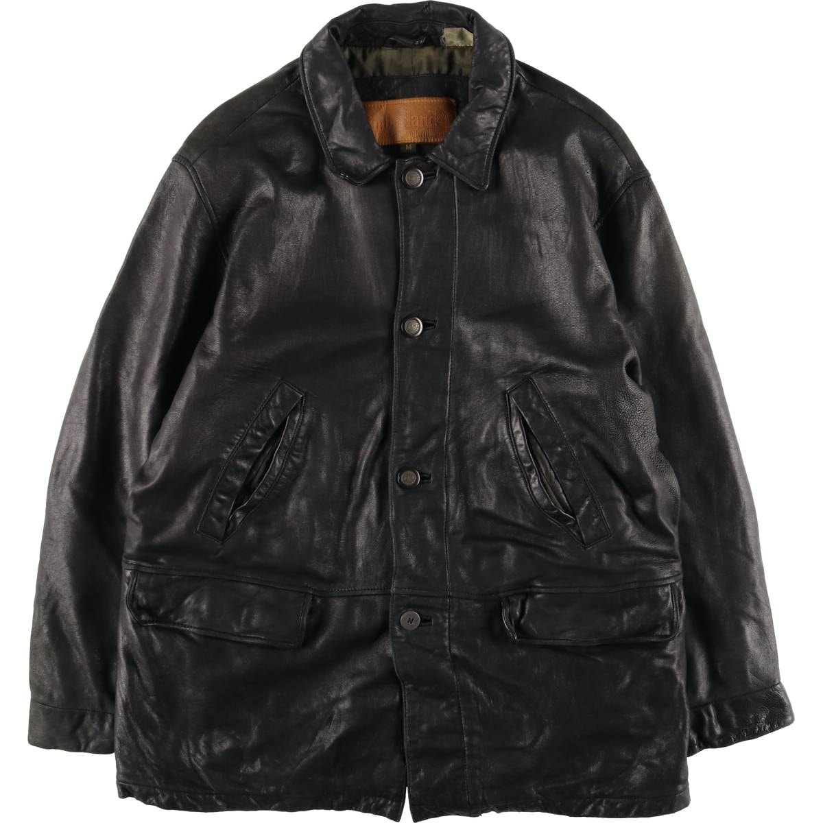 古着 90~00年代 ティンバーランド Timberland レザーカーコート メンズM相当 ヴィンテージ/eaa555928