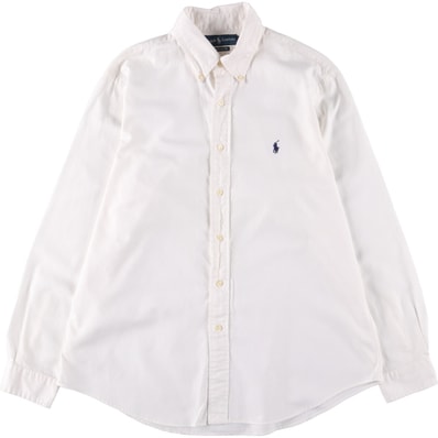 古着 ラルフローレン Ralph Lauren CUSTOM FIT 長袖 コットンシャツ メンズL相当/eaa565276