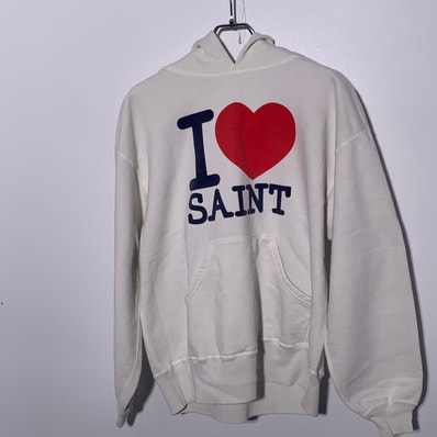 SAINT Mxxxxxx Hoodie I Love Saint "White"