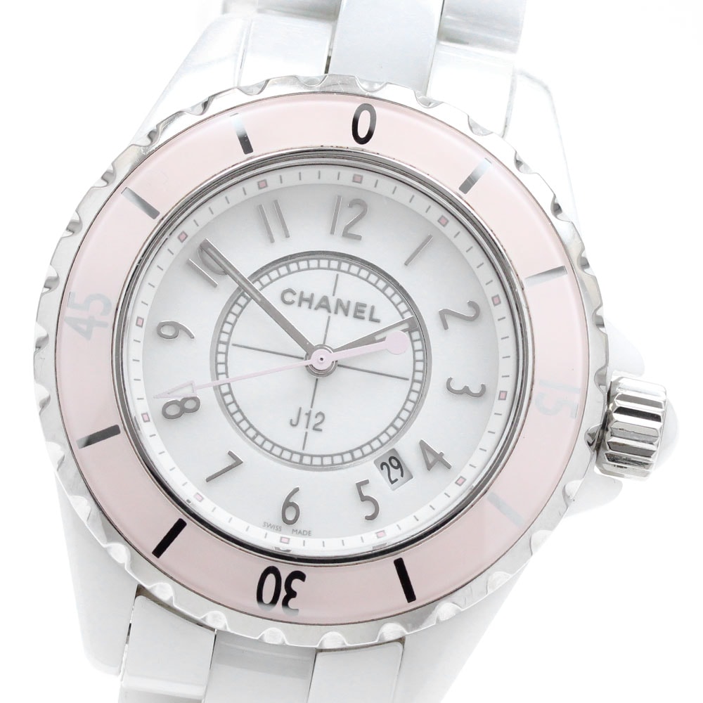 シャネル J12 ソフトピンク H4467 レディース 【中古】