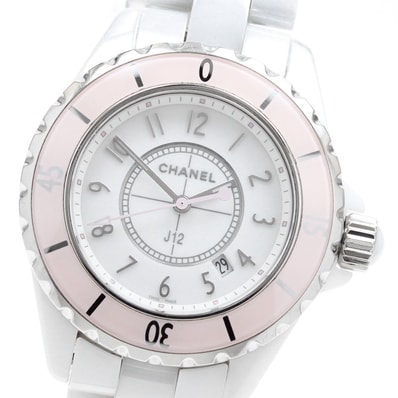 シャネル J12 ソフトピンク H4467 レディース 【中古】