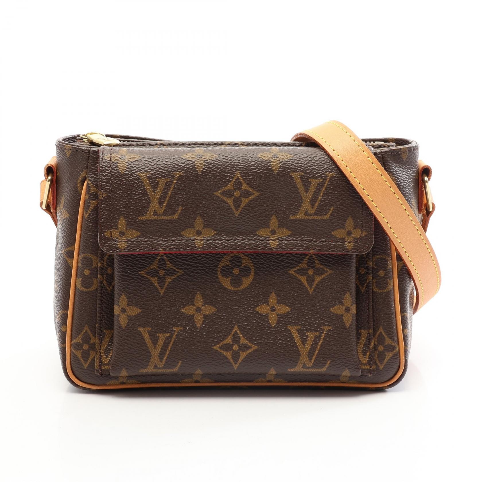 ルイ・ヴィトン LOUIS VUITTON ヴィバシテPM ショルダーバッグ バッグ PVCコーティングキャンバス レザー モノグラム レディース ブラウン系 M51165 【中古】